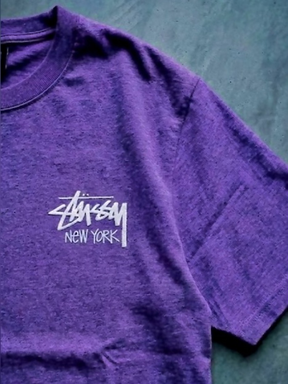 🆕 STUSSY T Shirt XL Stüssy New York Chapter Exclusive Grail Color Way - Picture 3 of 5